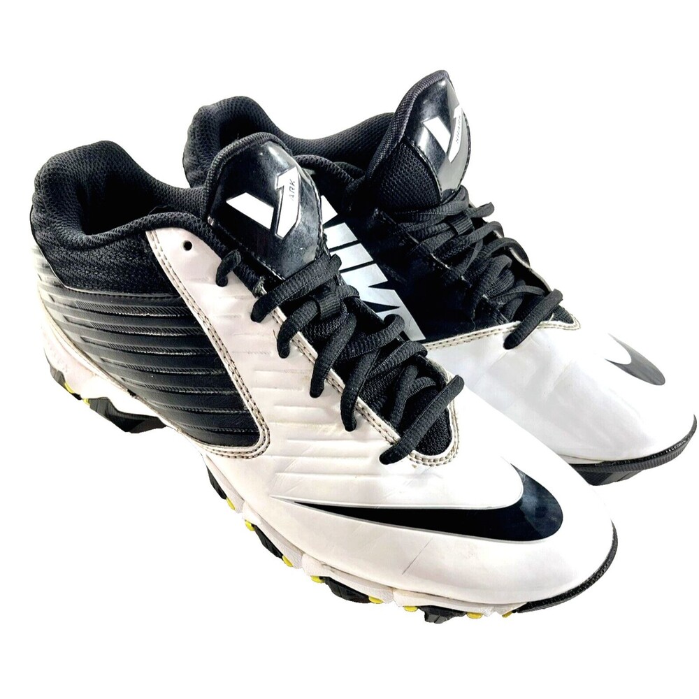 Nike Vapor Shark Black & White Men's Size 8 Lace Up Cleats 648162-001